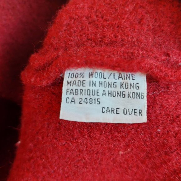 Vintage red wool vest - Picture 15 of 15